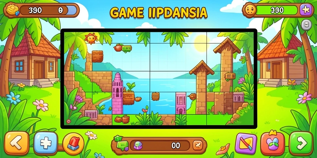 Tampilan antarmuka game yang menarik dan intuitif.