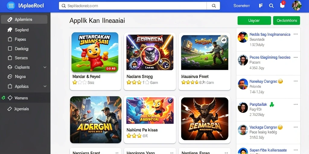 Tampilan antarmuka GOLTOGEL yang menarik dan mudah dinavigasi.