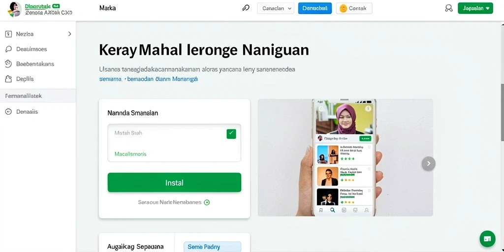 Tangkapan layar pertama menunjukkan antarmuka utama game yang menarik.